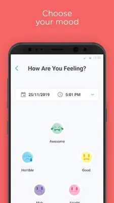 Moodily - Mood Tracker, Depression Support android App screenshot 4
